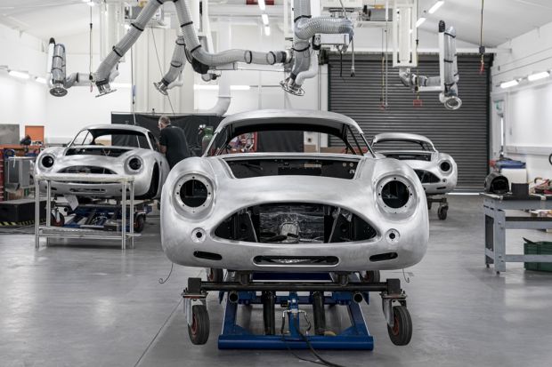 First ten Aston Martin DB4 GT Zagatos in production at Newport Pagnell