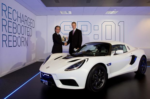 Detroit Electric's first production SP:01 leaves Leamington Spa for China