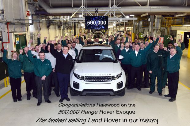 JLR clocks up half million Evoques at Halewood!