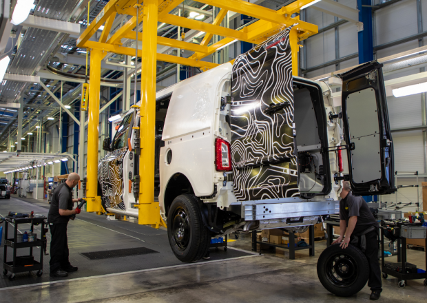 First electric van prototypes in build at LEVC