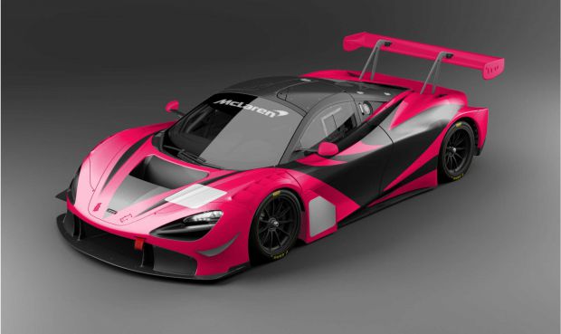 The iconic pink & graphite McLaren F1 GTR re-imagined