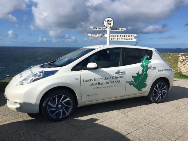 John O'Groats to Lands End in EV road trip